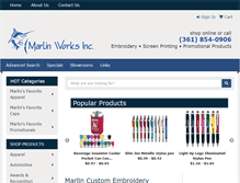 Tablet Screenshot of marlinworksinc.com